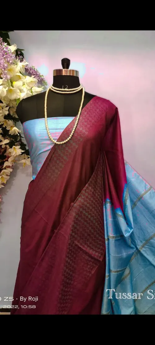 Graceful Kota Viscose Silk Saree with Elegant Dupion Borders